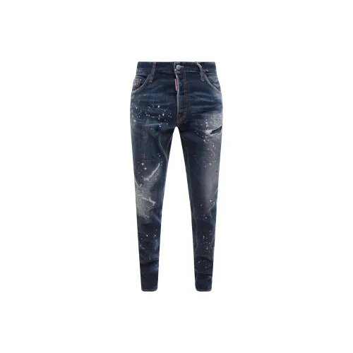 DSQUARED 2 Twimphony Paint Splatter Effect Jeans