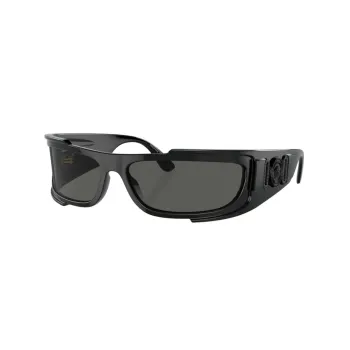 VERSACE Logo plaque Rectangle frame Sunglasses