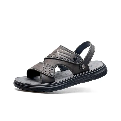 HUANAI Beach Sandals Men Gray