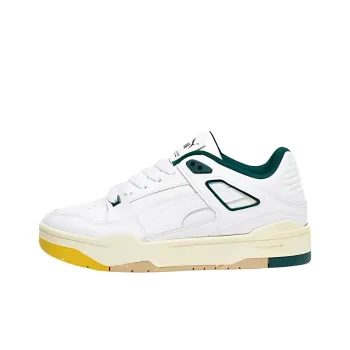 PUMA Slipstream Anti Slip Wear Resistant Low Top Skateboard Shoes Unisex White