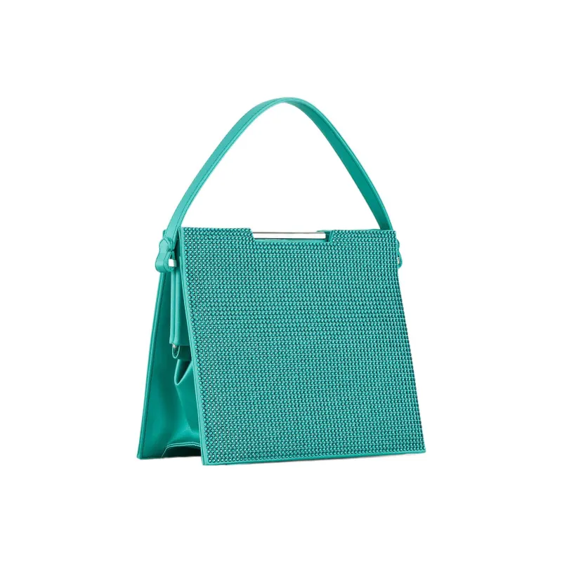 GIORGIO ARMANI Satin Handbag Regular Women's Green-1