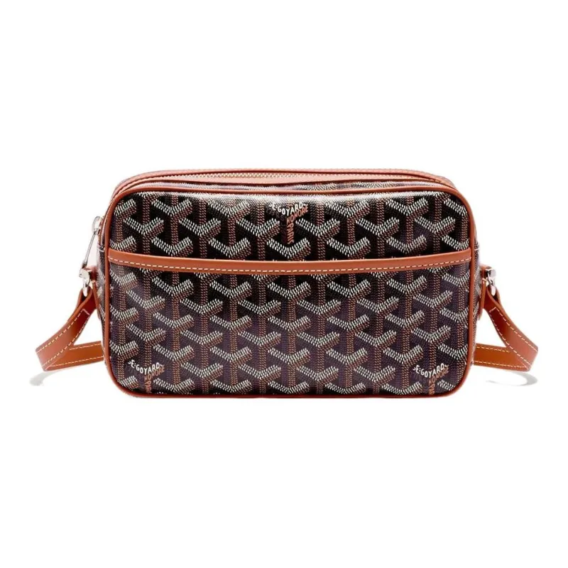 GOYARD Cap Vert Canvas With Leather Messenger Bag Camera Bags Shoulder Bag Crossbody Bag Small Size Unisex 11 Colors-13