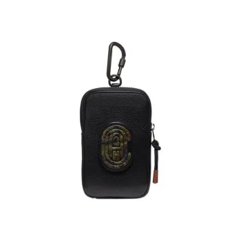 COACH Hybrid Pebbled Leather Storage Bag Coin Purse Men's Black