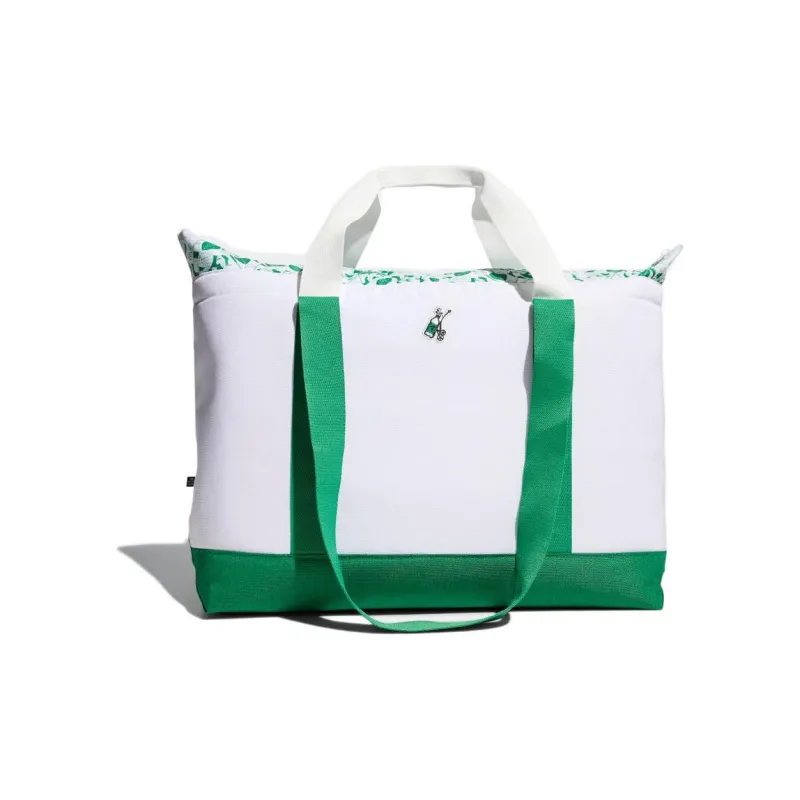 Adidas Polyester Tote Bag, Shopping Bag, Shoulder Bag, Handbag Regular Men's Green/White-3
