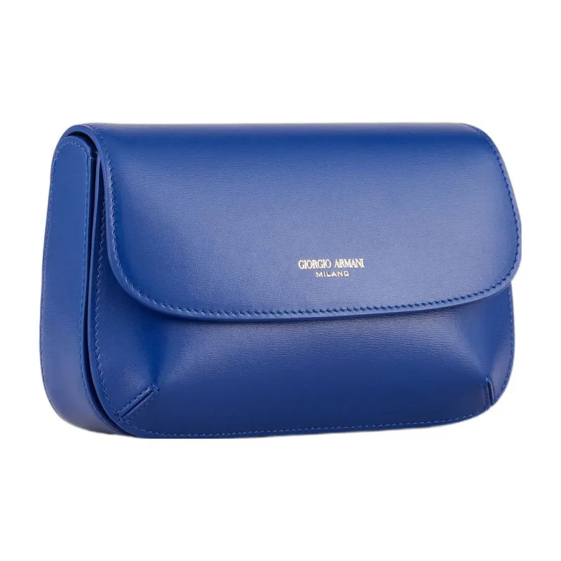 GIORGIO ARMANI Leather Shoulder Bag Crossbody Bag Mini Women's Electric Blue-1