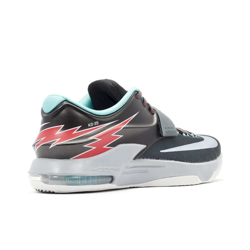 Nike KD 7 Non slip Lightweight Low Top Basketball Shoes Men's Black-2