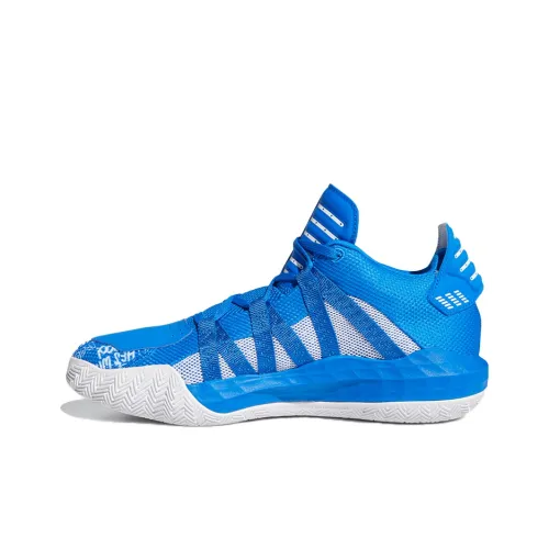 Adidas D Lillard 6 Basketball Shoes Men Low-Top Blue