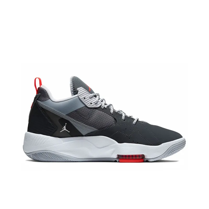 Jordan Zoom 92 Dark Smoke Grey Gym Red-1