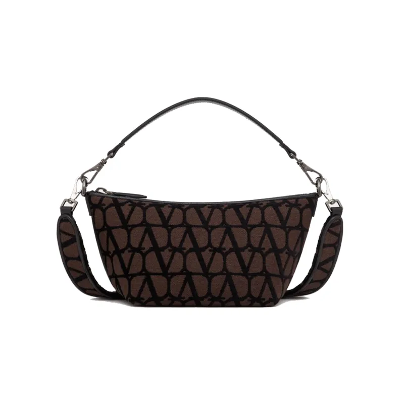 Valentino Toile Iconographe Zip-Up Shoulder Bag-0