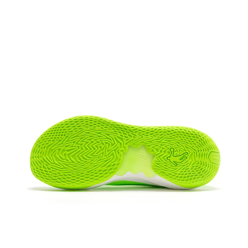 QIAODAN Sharp Edge 6.0PROLOWPE Anti Slip And Wear Resistant Lightweight Low Top Basketball Shoes Men's Yellow Green-4