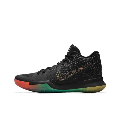 Nike Kyrie 3 Basketball Shoes Men Mid-Top Black/Red/Green/Yellow