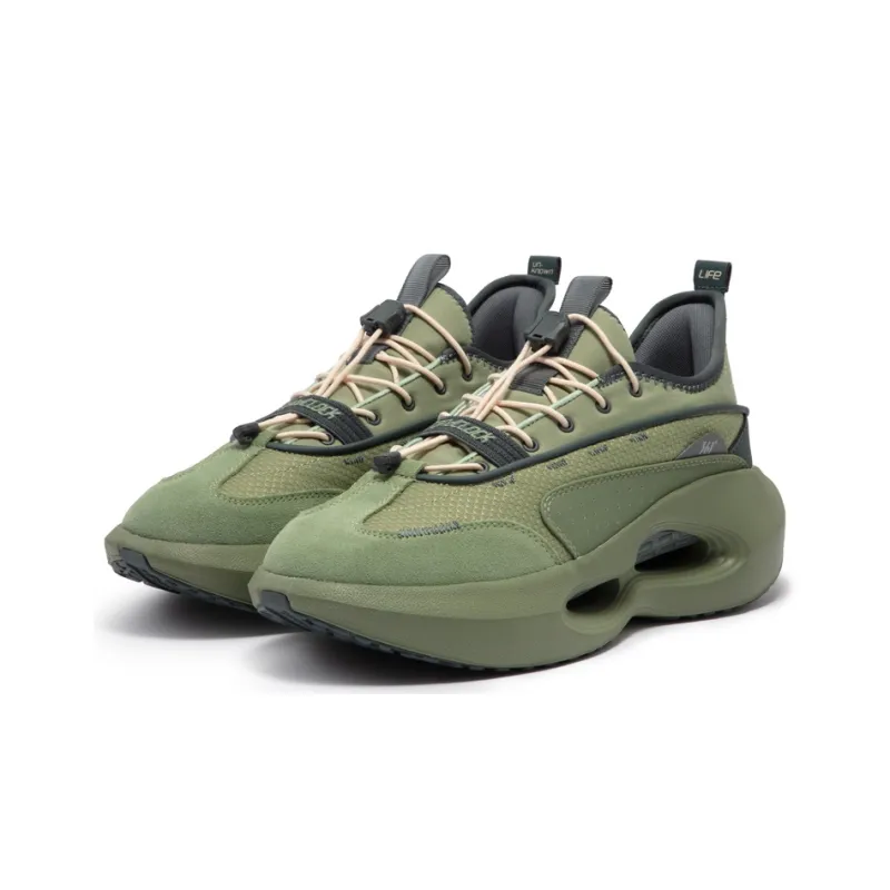 361° HOURGLASS Non slip Lightweight Low Top Basketball Shoes Men's Gray Green-2