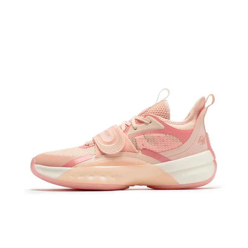361° Zen 4 Basketball Shoes Men Low Top Soft Pink/Smoky Pink-0