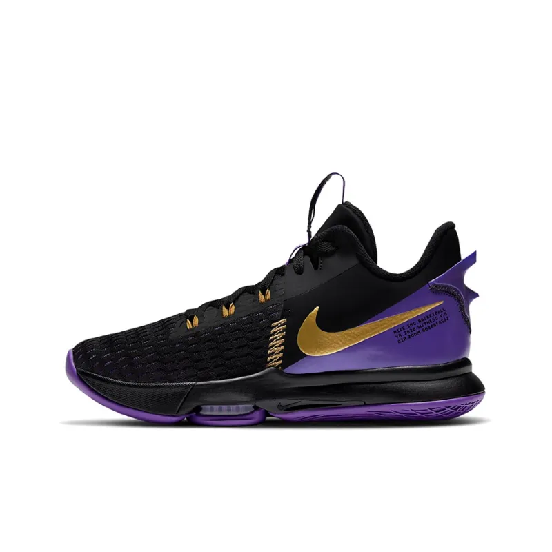 Nike LeBron Witness 5 'Fierce Purple Metallic Gold'-0