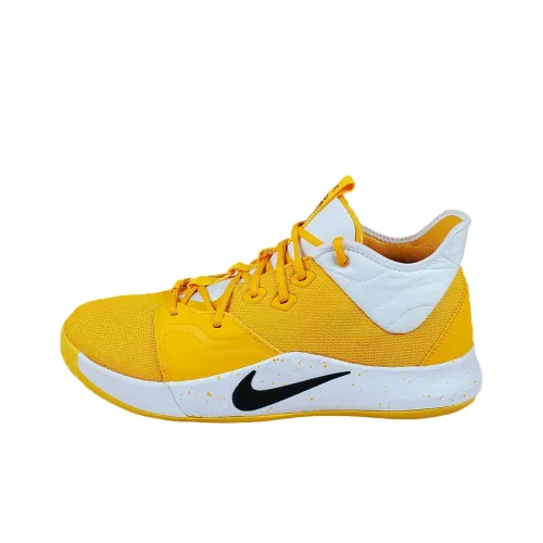 Nike PG 3 Basketball Shoes Men Mid-Top White/Yellow