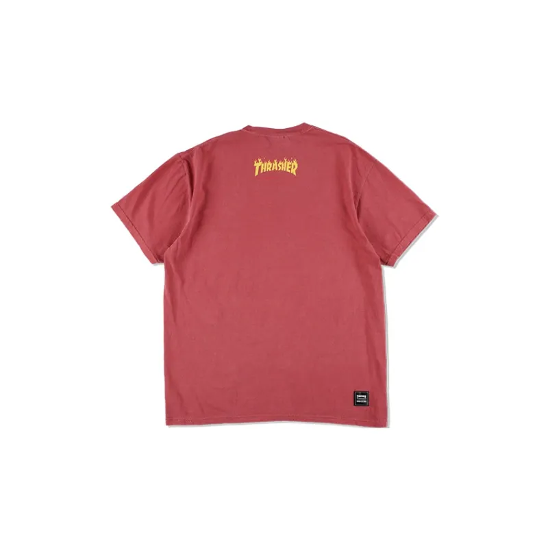 Wind And Sea X Thrasher X WIND AND SEA CO-TITLED SERIES T-Shirts Unisex Red-1