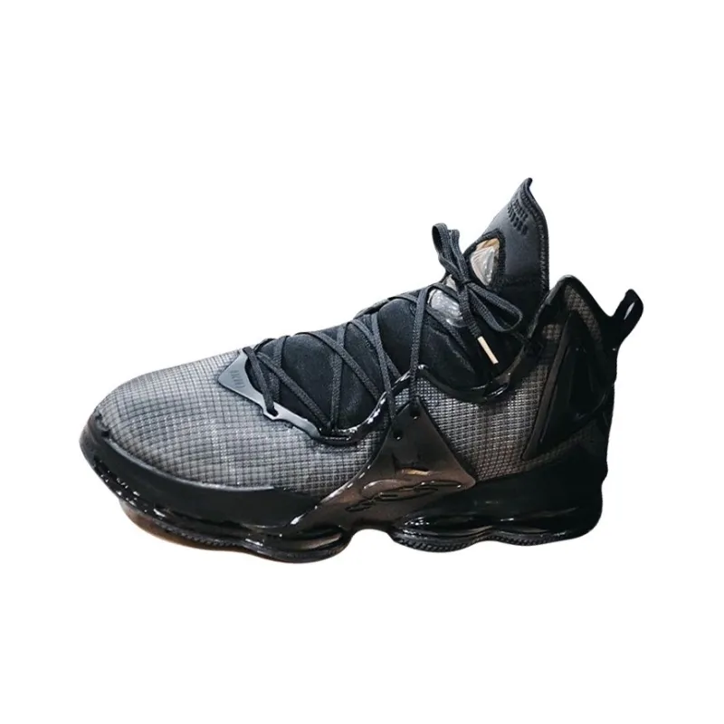 Nike Lebron 19 Basketball Shoes Men Mid Top Black-0