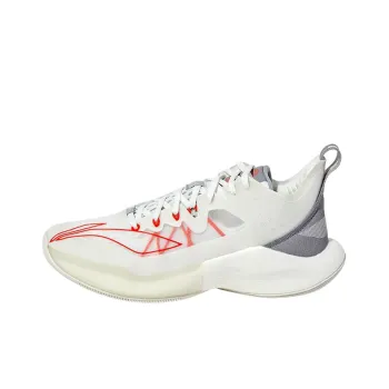 LiNing SONIC 8 Low P Low Top Basketball Shoes Men's White Sponsored Edition