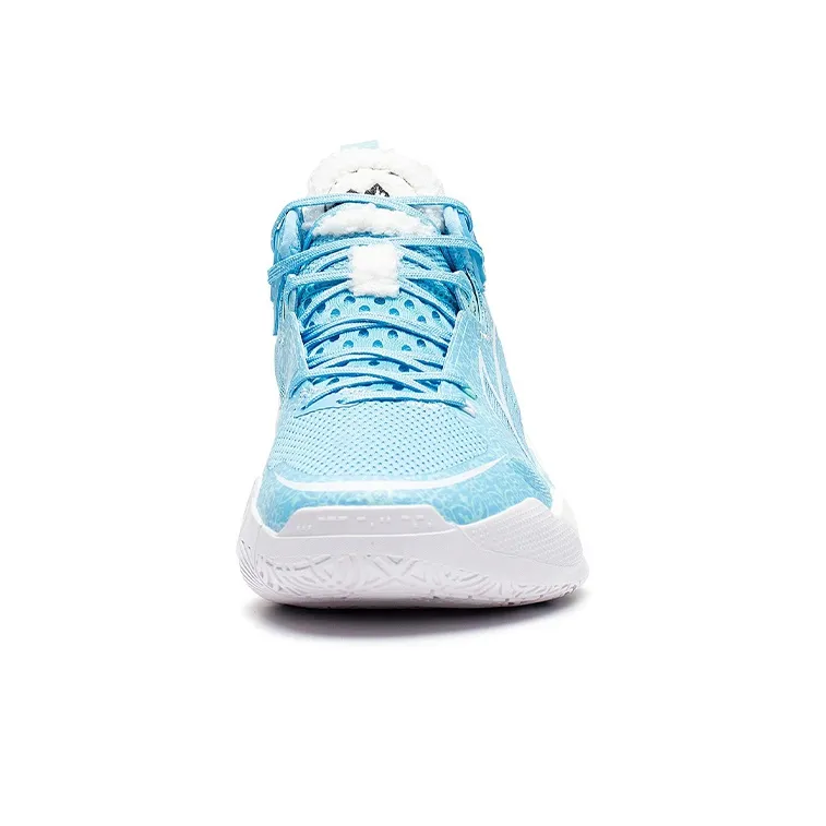 LiNing SONIC 10 Cushioning Anti Slip And Wear Resistant Coverage Support Mid Top Basketball Shoes Men's Blue White-4