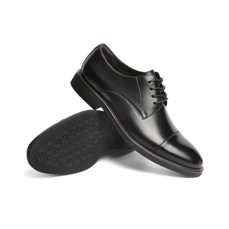 BELLE Dress Shoes Men Low Top Black/Brown-3