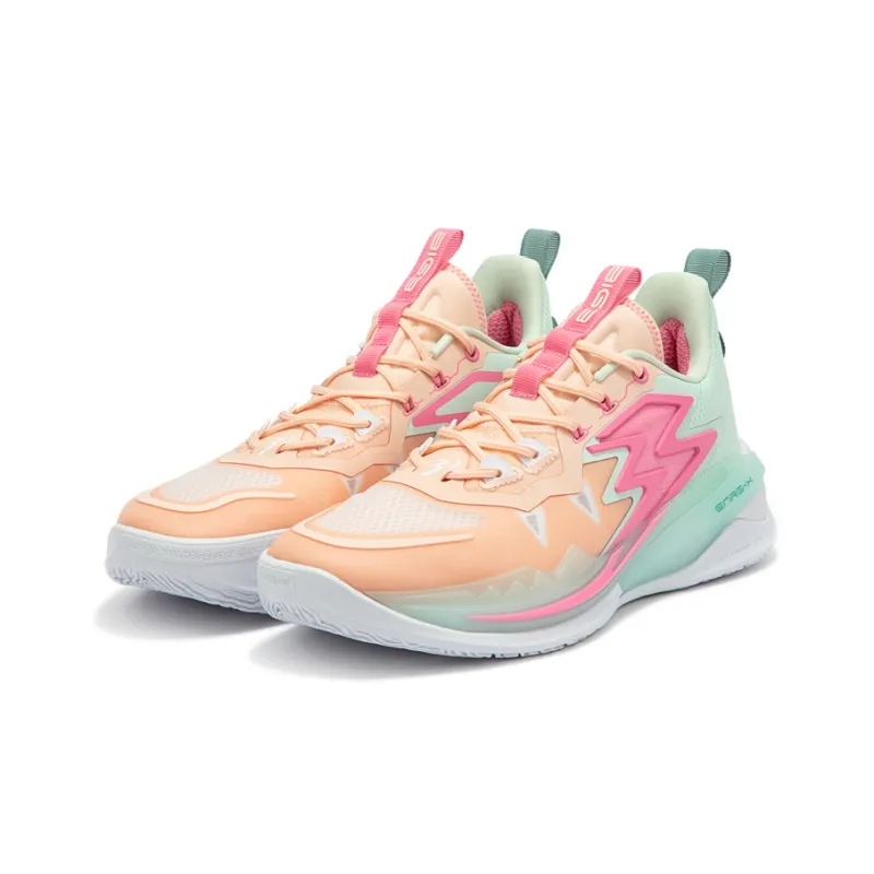 361° Big3 3.0 Cushioning Anti Slip And Wear Resistant Coverage Low Top Performance Basketball Shoes Men's Soft Pink-2