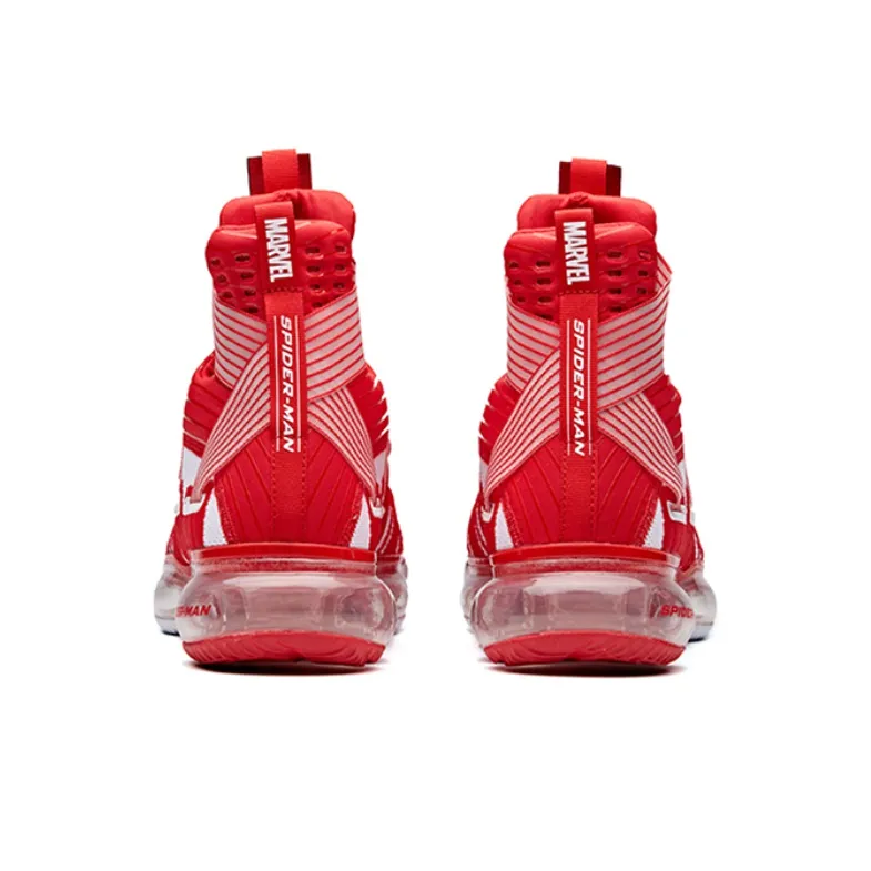 MARVEL x Anta SEEED Non-slip Lightweight High-Top Basketball Shoes Men's Red White-3