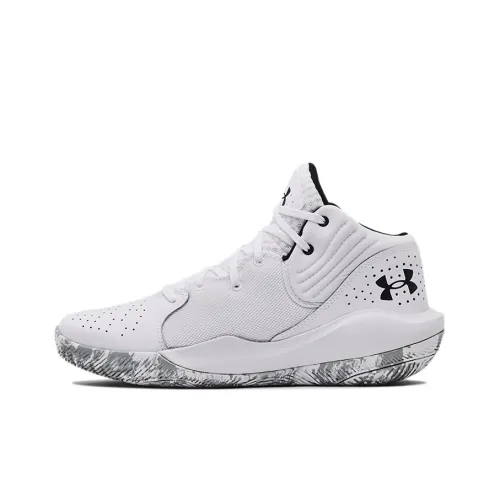 Under Armour Jet '21 Basketball Shoes Men Mid-Top White