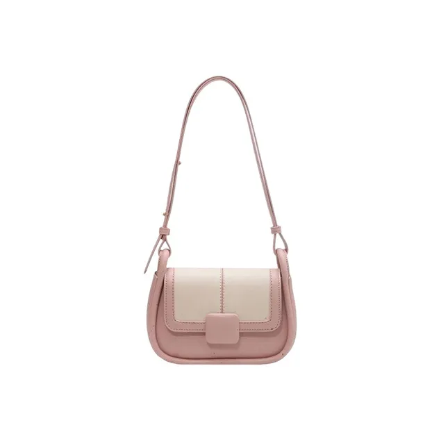 MARKANGARO PU Small Square Bag Portable Crossbody Bag Shoulder Bag Regular Women's Macaron Color Series-9
