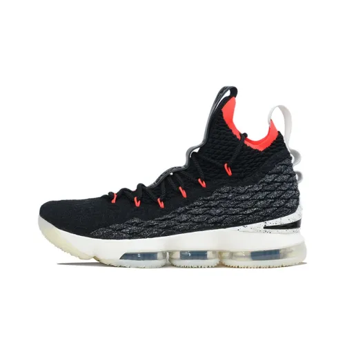 Nike Lebron 15 Basketball Shoes Men Mid-Top Black/Gray/Red