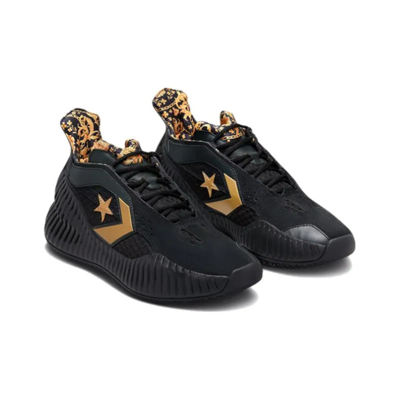 Converse All Star Bb Prototype Cx Mid Black Gold Baroque-2