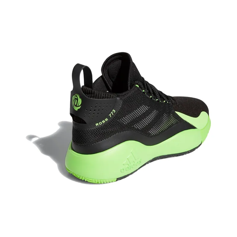 Adidas D Rose 773 2020 'Black Team Solar Green'-3