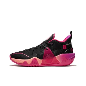 LiNing Coldblood Cushioning Anti Slip And Wear Resistant Mid Top Basketball Shoes Black