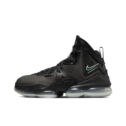 Nike LeBron 19 Black Anthracite Green Glow