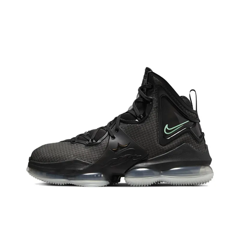 Nike LeBron 19 Black Anthracite Green Glow-0