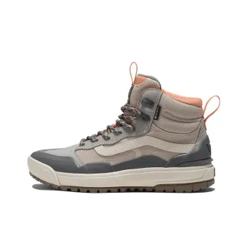 Vans UltraRange Exo Hi Gore-Tex Ww Mte-2 Anti-Slip Wear-Resistant High-Top Skateboard Shoes Unisex Gray Orange