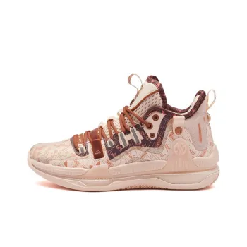 361° AG1 Pro Cushioning Anti Slip And Wear Resistant Mid Top Basketball Shoes Shiny Bronzed