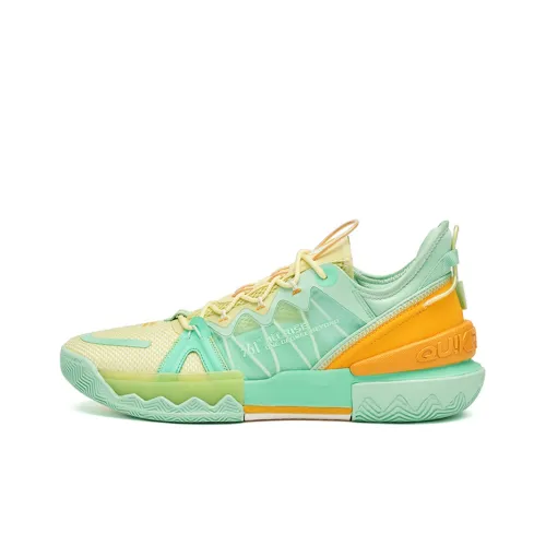 361° Burning Battle 2.0 Basketball Shoes Men Low-Top Green/Orange