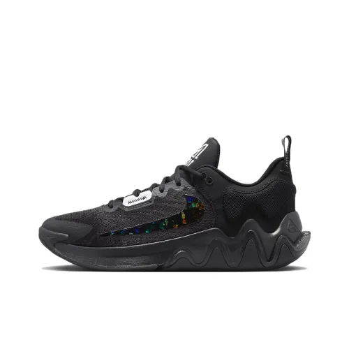 Nike Giannis Immortality 2 Black Holographic Swoosh