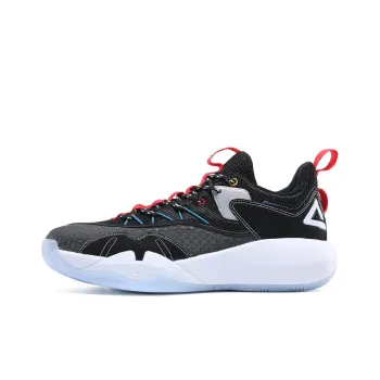 PEAK Anti Slip Wear Resistant Low Top Performance Basketball Shoes Men's Black