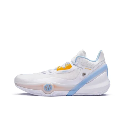 361° AG3 Basketball Shoes Men Mid-Top 361° White/Soothing Blue