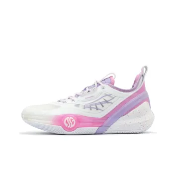 361° AG3 Basketball Shoes Men Low Top 361 Degrees White/Digital Lavender