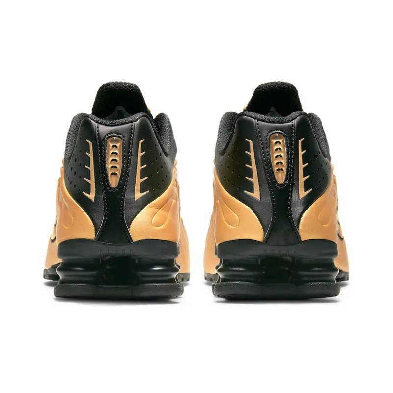 Nike Shox R4 Metallic Gold Black-3