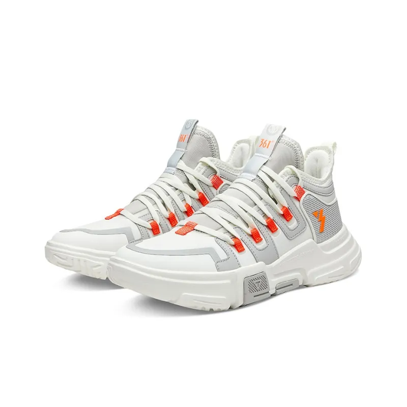 361° Cushioning Anti Slip And Wear Resistant Low Top Basketball Shoes Men's Sail White-3