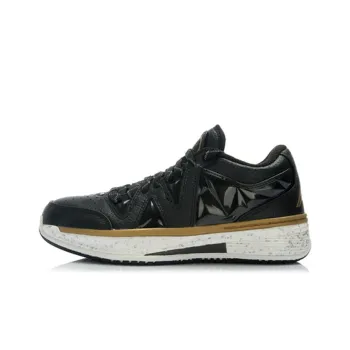 LiNing WOW 2 Way Of Wade Gold Edition Low-Top Basketball Shoes Unisex Black Gold