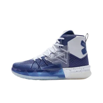 PEAK Taichi Fierce Beast 8v2 Anti Slip And Wear Resistant Breathable High Top Basketball Shoes Men's Blue Gray