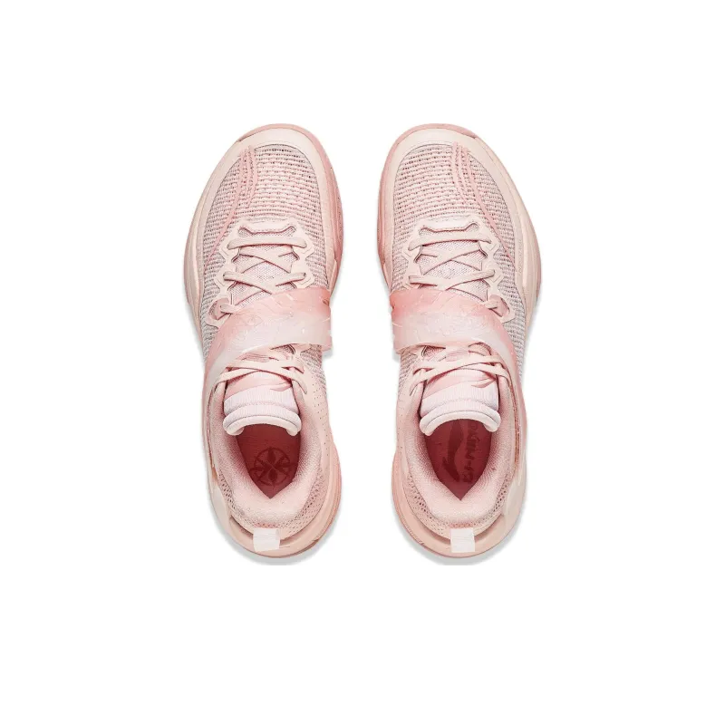 LiNing Liren3 TEAM Durable Breathable Low Top Basketball Shoes Men's Peach Orange Pink-3