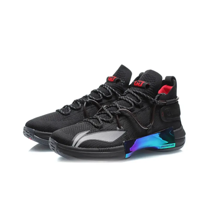 LINING Blitz 6 Premium Basketball Shoes Men Mid Top Black-2