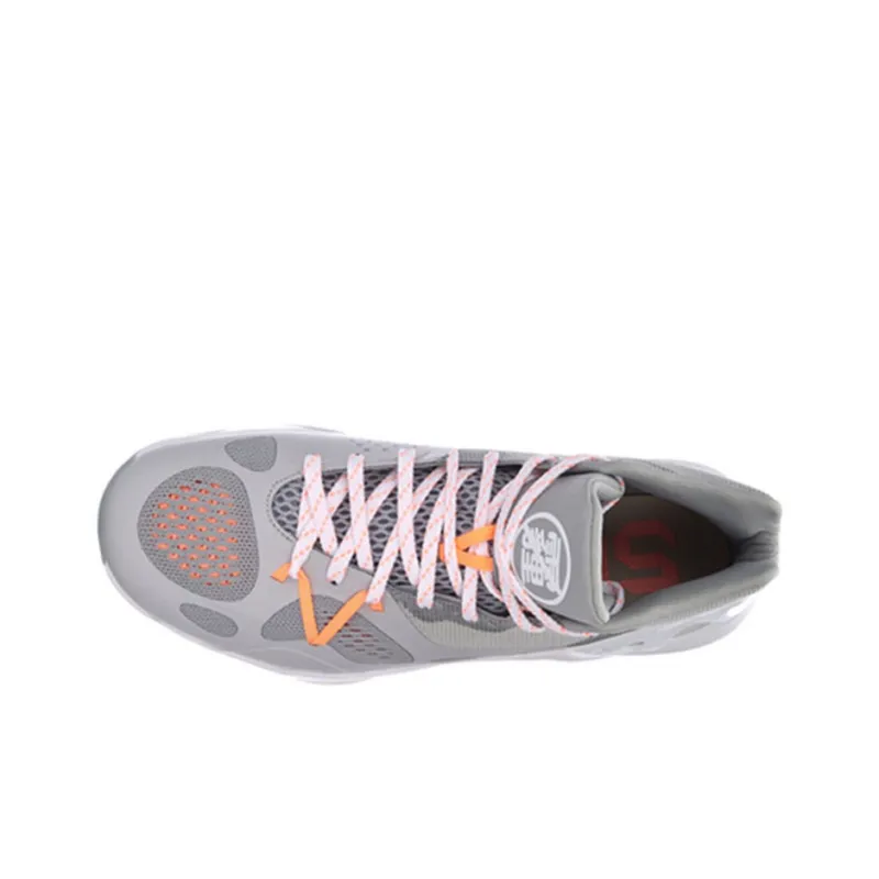 LiNing SONIC 5 Mid-Top Basketball Shoes Men's Microcrystalline Gray-3
