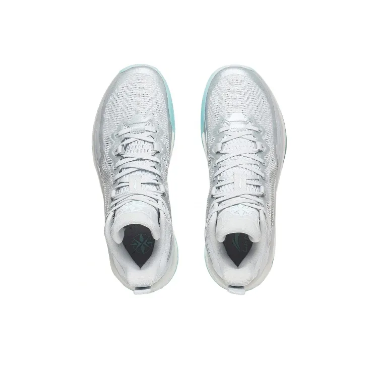 LiNing Liren 3 Glacier Abrasion Resistant Breathable Mid Top Basketball Shoes Men's Light Frost Blue-2