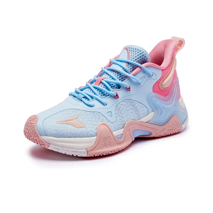 361° LAVA 2.0 Cushioning Wear Resistant Low Top Performance Basketball Shoes Men's Glacier Blue-3